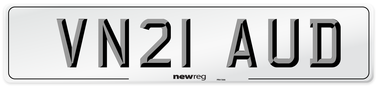 VN21 AUD Number Plate from New Reg